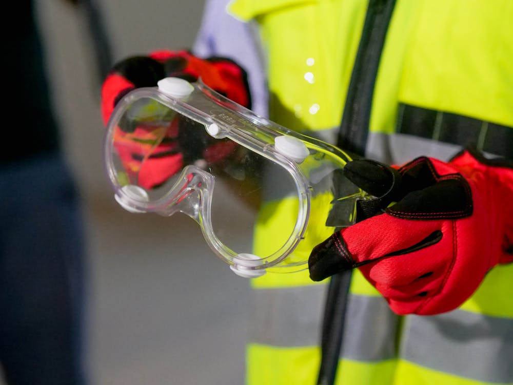 Protective safety glasses designed for red light therapy protection