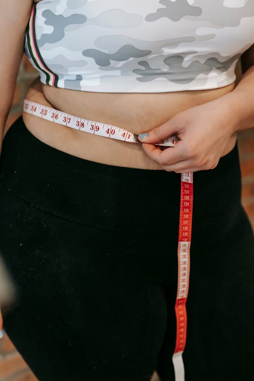 Wellness treatment measuring results and body measurements