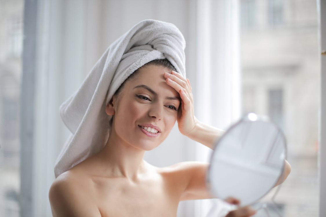 Professional light therapy session